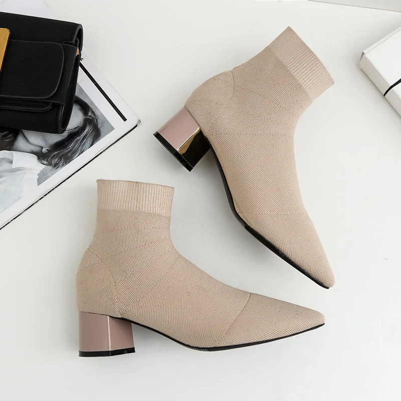 Las E 1 Nuevo Stovepipe Zapatos 2 Otoño Botas Mujer Mujeres Lana Invierno De Punto Elástico Venta 2018 qBUxpwPFF