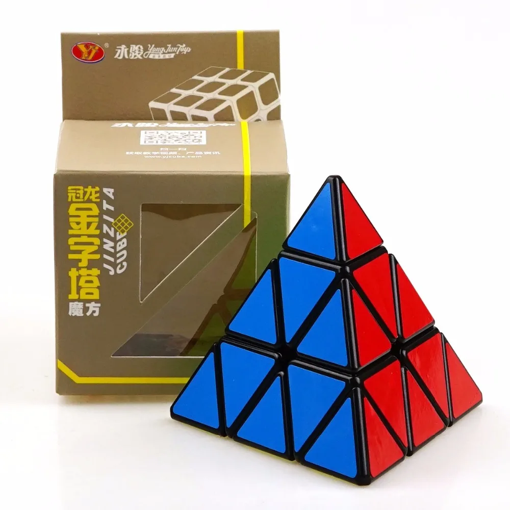 Yj Cubo Magico треугольная пирамида нео куб головоломка кубики твист Cubo квадратный пазл Подарки Развивающие игрушки для детей и взрослых