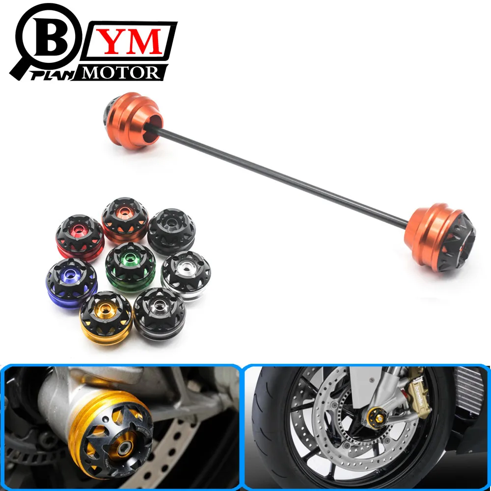 Blue Motorcycle CNC Aluminum Front Axle Fork Crash Sliders Wheel For 690 Duke/SMC/SMCR KTM390 KTM690 | Автомобили и мотоциклы