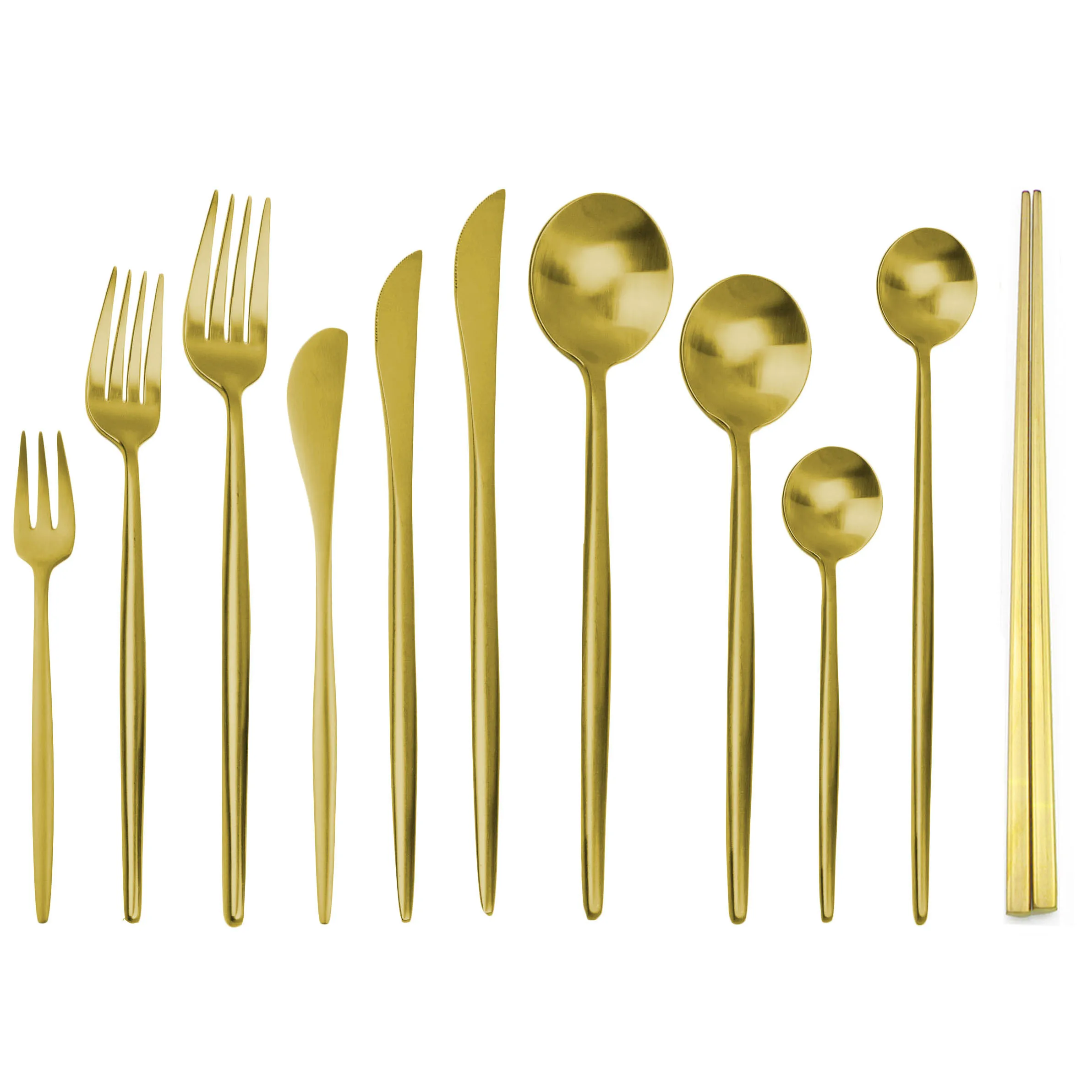 Royal Pure Gold European Dinnerware Butter Knife 304 Stainless Steel