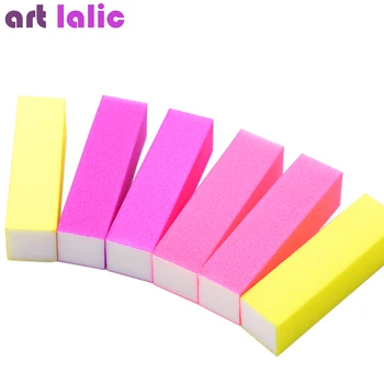 

6pcs/lot Hot Nail Buffer Block Neon Color Buffing Sanding Buffer Files Manicure Nail Art Tips Women Beauty Manicure Tools