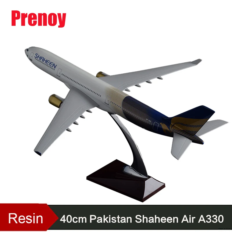 

40cm Pakistan Shaheen A330 Air Airbus Model Airplane Airways Resin Pakistan Aircraft Model Aviation Stand Craft Gift Collection