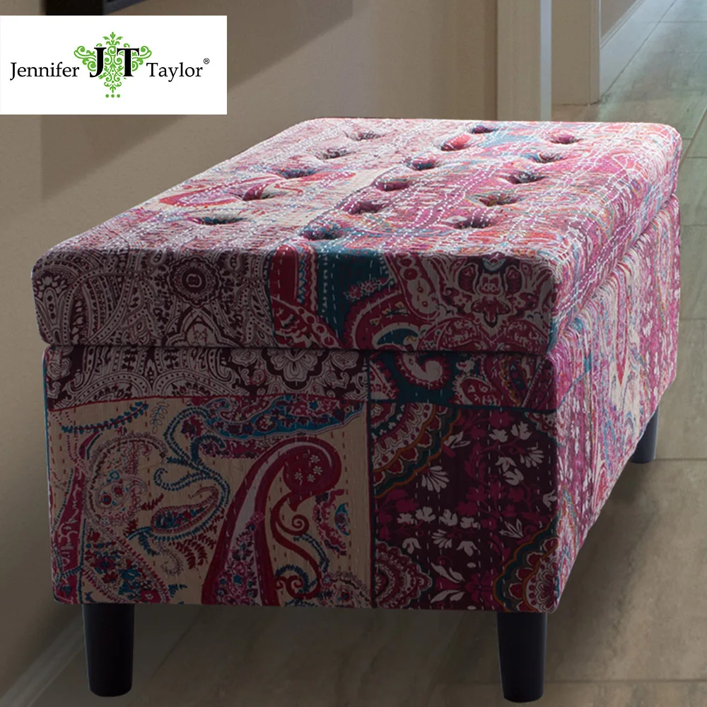Jennifer Taylor Home Storage Entryway Bench Hand Tufted 37&quotW x 20&quotD 18&quotH 2403 | Мебель