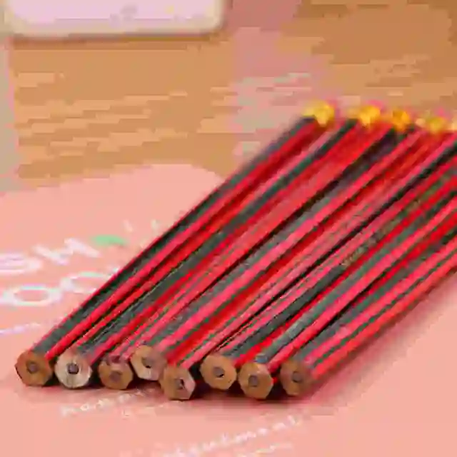 10pcs set Natural Wood HB drawing graphite Pencils Rubber 