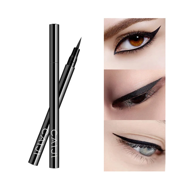 Special Offers New Brand Black Color Fast Dry Liquid Eyeliner Pencil Waterproof Long Lasting Cat Style Glitter Eye Liner Pen Makeup Tools Kit