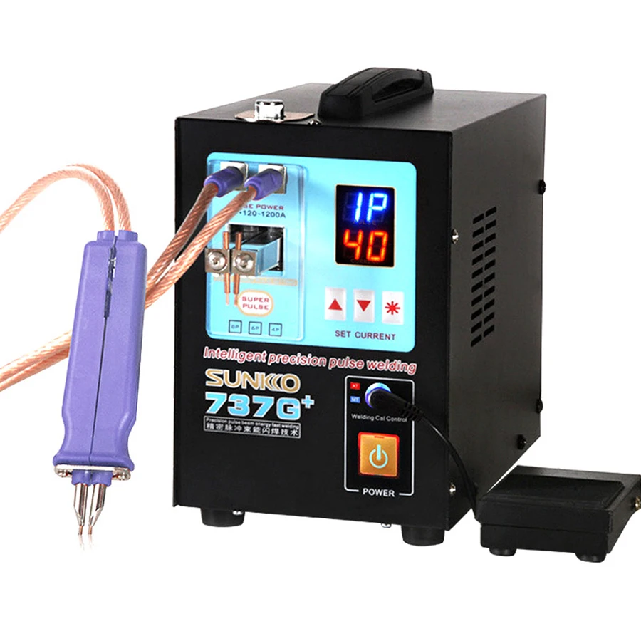 Cena SUNKKO 737G + 4.3KW maszyna do zgrzewania punktowego do 18650 baterii taśmy z niklu połączenie zgrzewarka punktowa do baterii High Power spawanie Pen