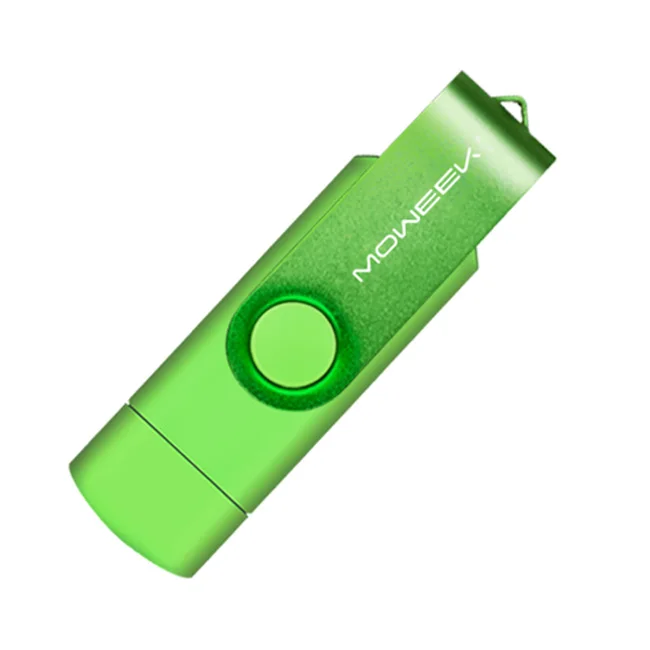 Moweek USB флэш-накопитель 32gb usb 2,0 флеш-накопитель 16 Гб 64 Гб 128 ГБ с поддержкой технологии otg флеш-накопитель 4 ГБ 8 ГБ cle usb флеш-накопитель USB ключевой программист oem изготовленный на заказ логотип - Цвет: Green