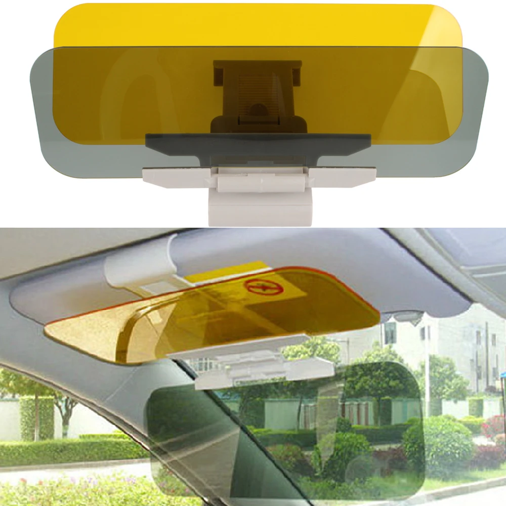 

Car Sun Visor Anti-Glare Goggle 2 in 1 Auto Day Night Vision Goggles Mirror Sun Visors Goggle Sunshade Mirrors