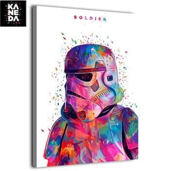 

1 piece HD printed canvas artStar War soldier stormtrooper painting by KANEDA Alessandro Pautasso movie poster F1906