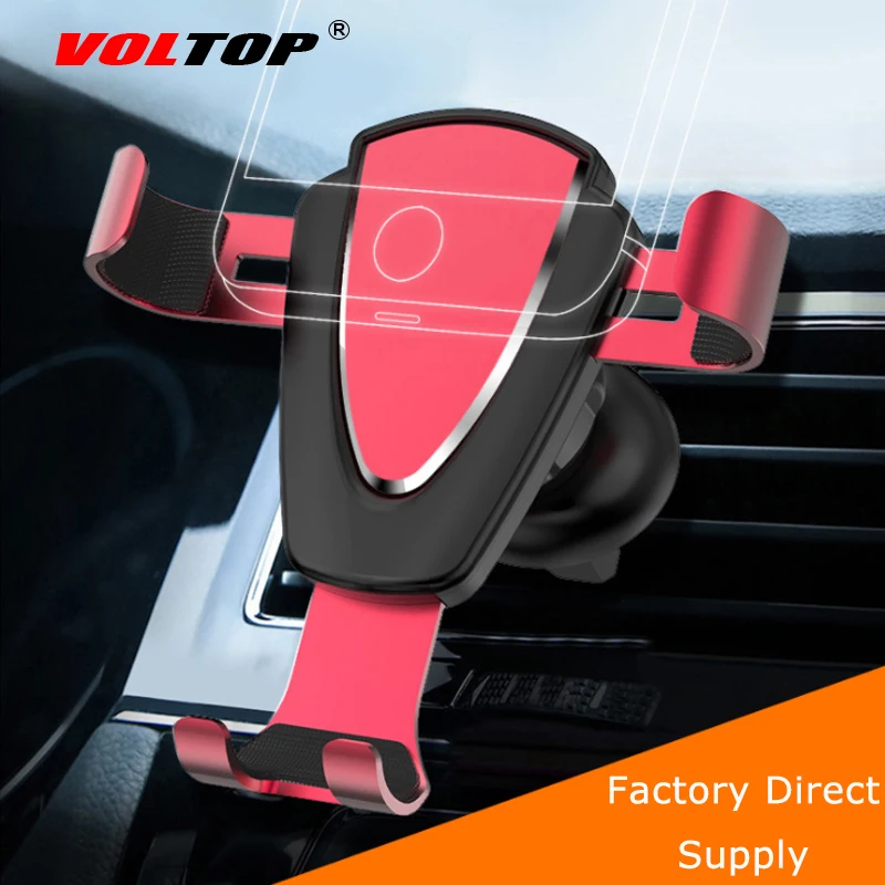 

Alloy Gravity Phone Holder Car Accessories Air Outlet Universal Mobile Phone Navigation Support Stand Auto Supplies Phone Mount