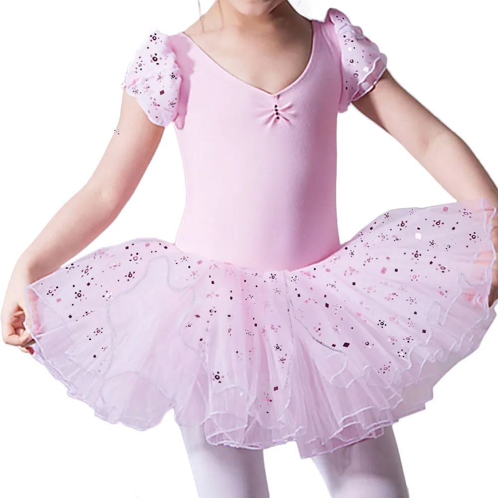 BAOHULU/Новое Летнее Детское трико для девушек, балетное платье, платье с юбкой-пачкой, танцевальные костюмы Феи, балетное платье-пачка - Цвет: B167 Pink