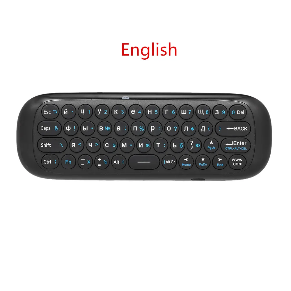 Wechip W1 الروسية أو الإنجليزية النسخة 2.4 GHz اللاسلكية لوحة المفاتيح البسيطة يطير ماوس هوائي ل الذكية تي في بوكس أندرويد البسيطة PC HTPC العارض