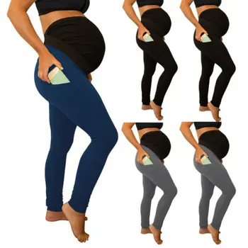 

New Maternity Pregnancy Waist Leggings Seamless Pants Stretch Trousers pant