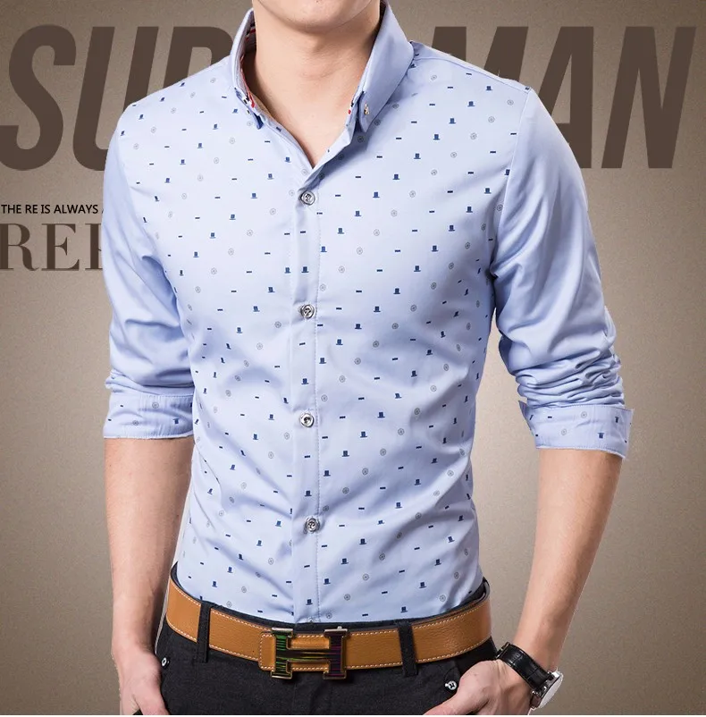 Summer Men's Leisure Individuality Printed Brilliant Coloured Short-sleeved Shir