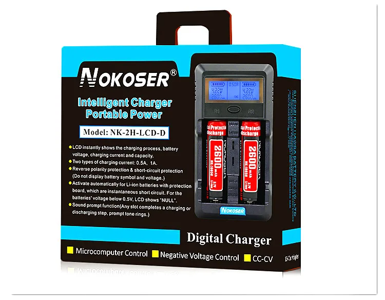اللوحي شواحن اختبار قدرة البطارية LCD 3.7 V 18650/26650/16340/14500/10440/18500 شاحن بطارية مع شاشة شحن مجاني