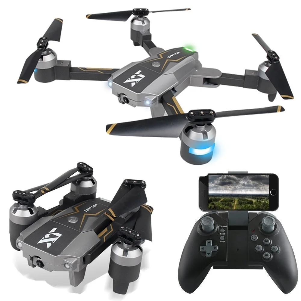

Foldable Drone Remote Control Aircraft FPV Real-time Camera Optical Flow Positioning Model XT-8 6-Axis Gyro 4CH Rc Toy