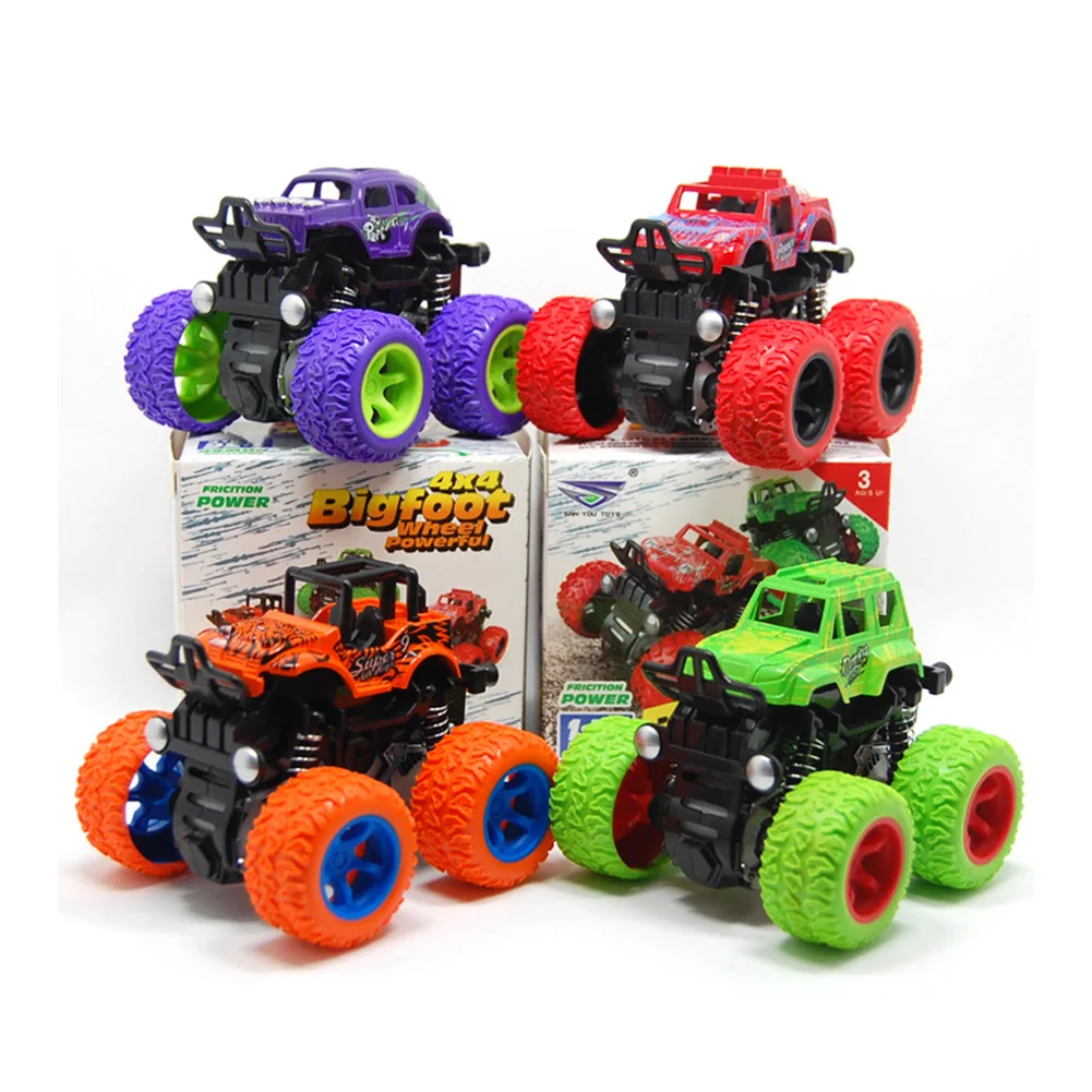 1PC Kids Cars Toys Monster Truck Inertia SUV Friction Power Vehicles Baby Boys Super Cars Blaze Truck Children Halloween Gifts