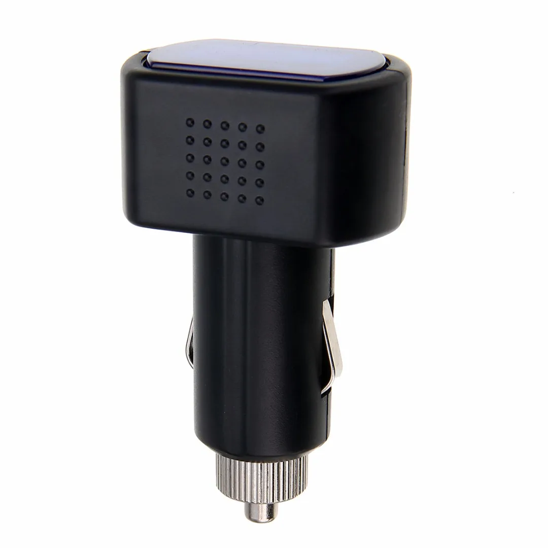 2pcs DC 12V 24V LED Auto Car Battery Volt Voltage Meter Gauge Cigar Lighter Plug Black