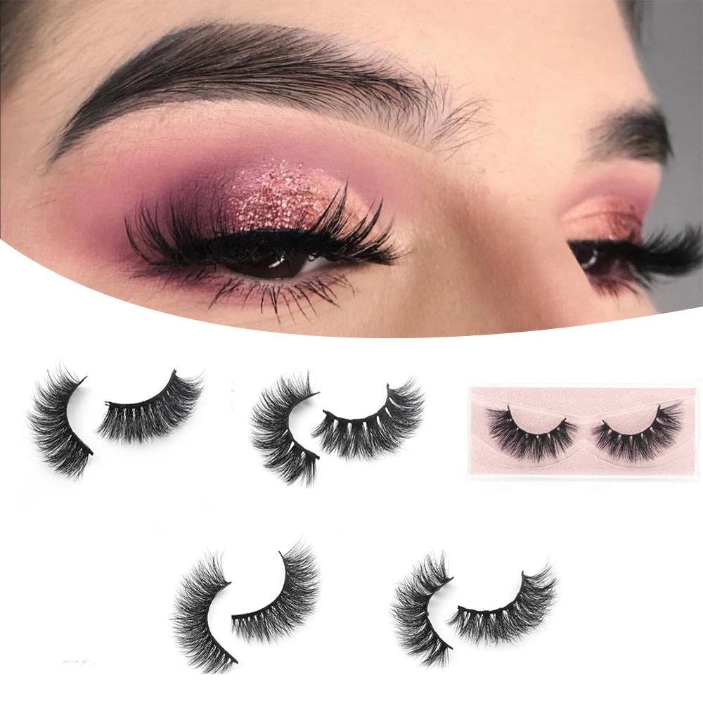 

Veyelash 3D Eyelashes Hand made Reusable Natural Long Eyelashes 3D Mink Lashes Soft Dramatic Eye lashes For Makeup Cilios Mink