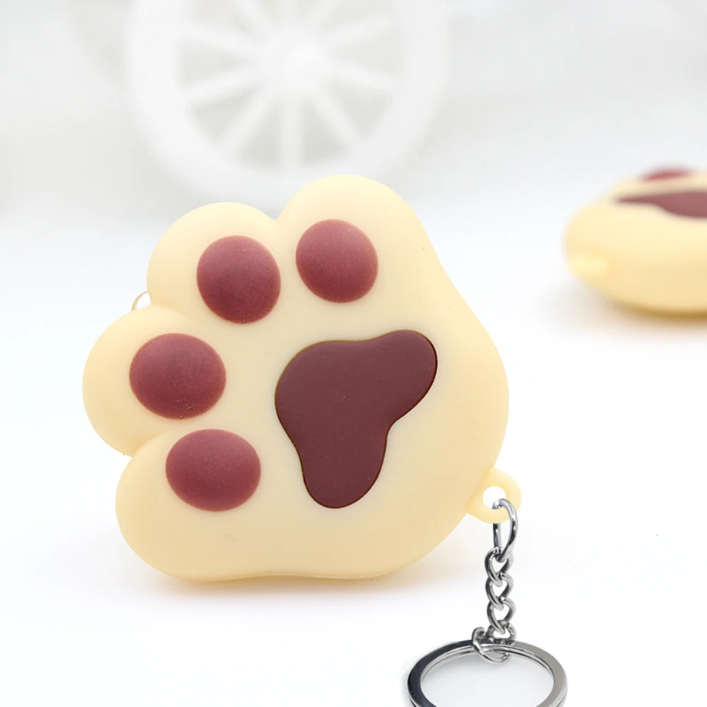 

Fashion Cute Cat Paw LED Keychain with Sound Christmas Children Creative Gift