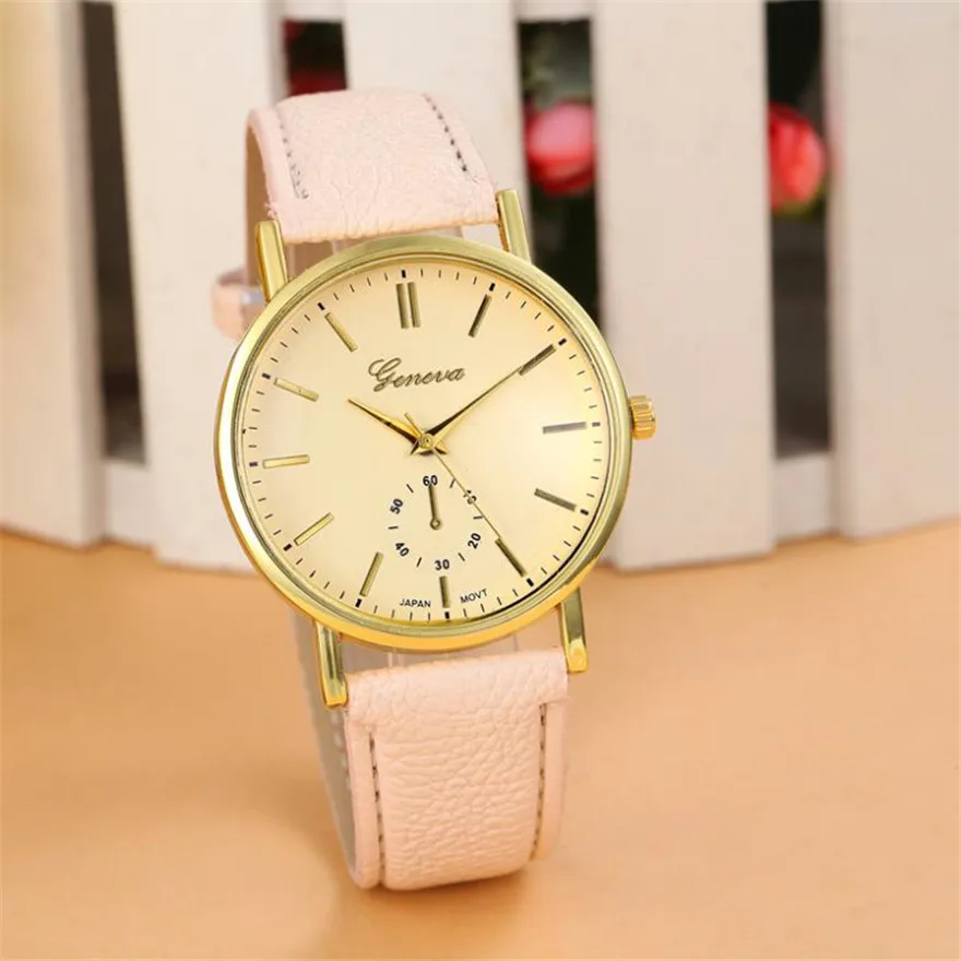 

2017 New Fashion Watch Women Analog Quartz Watch Casual Women's Leather Band Wrist Watches Relogio Feminino Reloj Gift