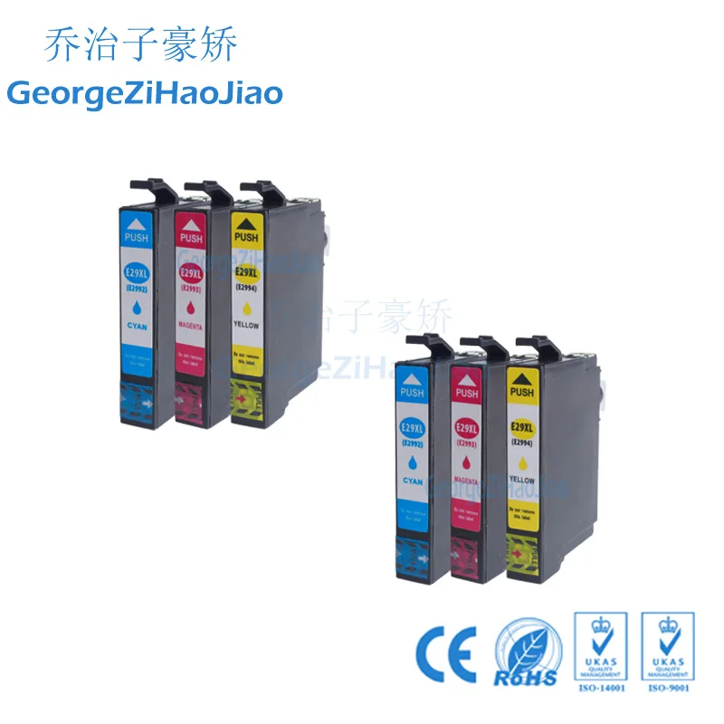 

6PCS CMY 2991XL 29 XL Compatible Ink Cartridge for EPSON XP-255 XP-257 XP-332 XP-352 XP-355 XP-445 XP-452 XP-455 Printer