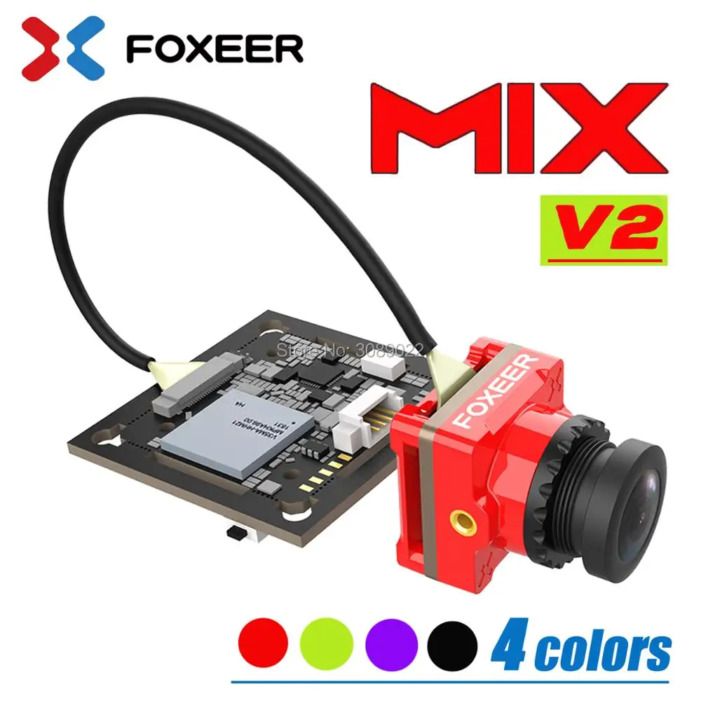Камера Foxeer Mix 2 60fps 1080p Super WDR Mini HD FPV переключаемая камера 16:9/4:3 PAL/NTSC 1 мм w/sd карты для
