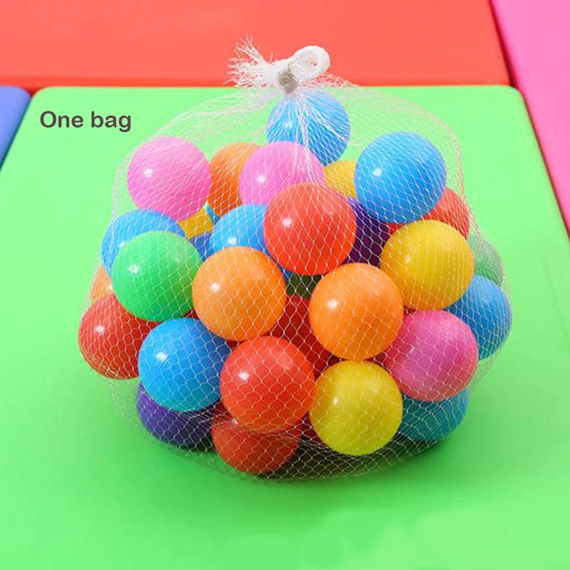 Популярные 50 шт./партия, экологически чистые цветные пластиковые шарики для океана, забавные детские игрушки для плавания, бассейн, океан, прыгающий волнистый мяч