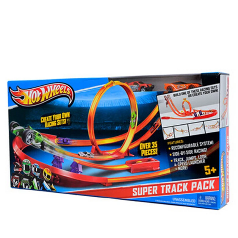 Hot wheels Super Track pack модели автомобилей для детей пластиковые металлические
