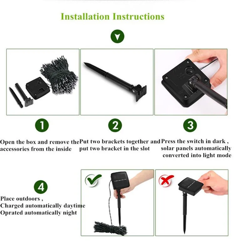 5/10/20M 50/100/200LEDs Solar String Lamp Garland Copper Wire Fairy Lights For Christmas Tree Wedding Party Outdoor Decoration solar lights for sale