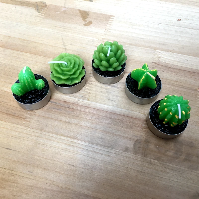 Factory Fast Delivery Wedding Favor Candle Favors Cacti Succulents Pot Candles Simulation Potted Wholesale | Дом и сад