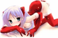 Home decoration anime sexy girl red cistmas dress poster S016