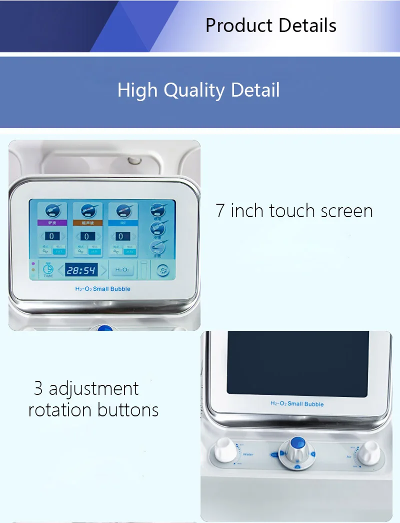 Hydro Dermabrasion Equipment H2 O2 Water Hydrafacial Oxygen Jet Peeling Skin Care BIO Lifting Ultrasonic Spa Beauty Machine