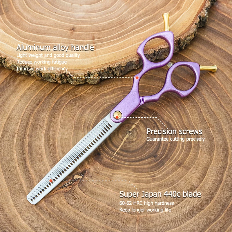 Professional Dog Grooming Scissors 6.5 Inch Dog Hair Thinning Scissors Light weight 6 color Japan 440C Kingbird dog grooming scissors dog grooming scissors kit