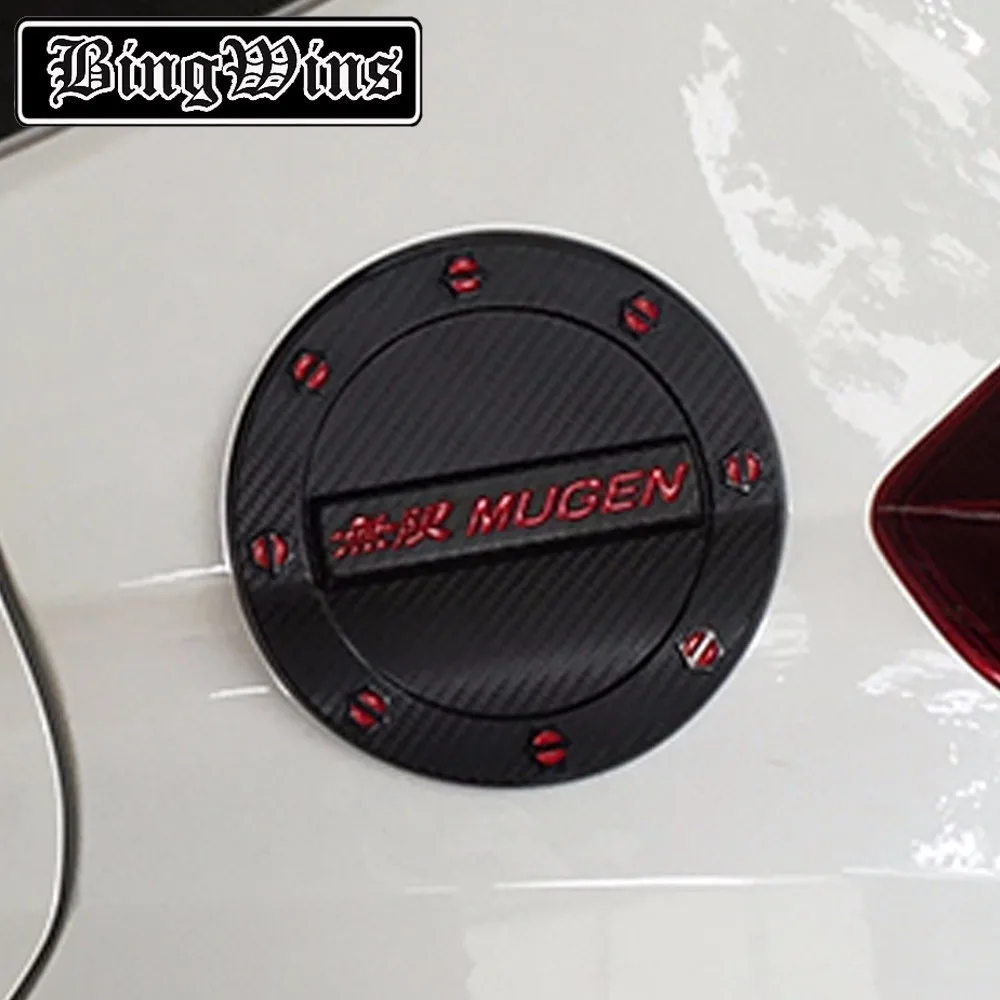 

Car styling ABS Fuel Tank Cover Trim For Honda Fit Jazz 2014-2016 GK5 Gas Tank Cap Fuel Cap Cover Trim Exterior car Accessories