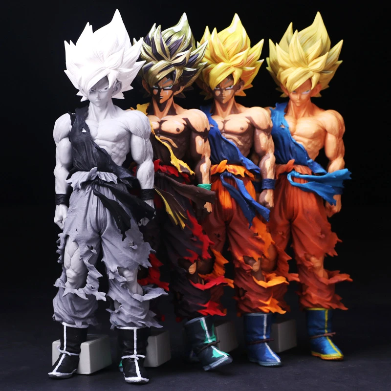 Smsp Big Size Special Anime Paint Color 14 35cm Dragon Ball Z Super Saiyan The Son Goku Pvc Action Figure Collection Model Toy Action Figures Aliexpress