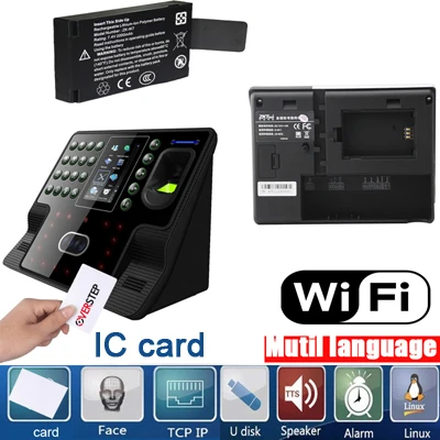 TCP/IP USB лица и отпечатков пальцев время посещаемости Часы С MF IC кард-ридер zkteco Iface 102 Facia время посещаемости Iface 102 - Цвет: iface102  WIFI