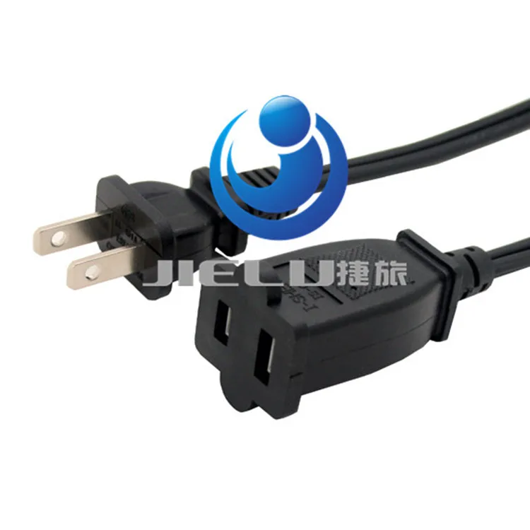 

50PCS US Japan Canada Brazil Power Extension Cable Cord US Plug 1-15P Two Foot To US 1-15R Power Cable Cord 0.5m 1.5m 3m 4m