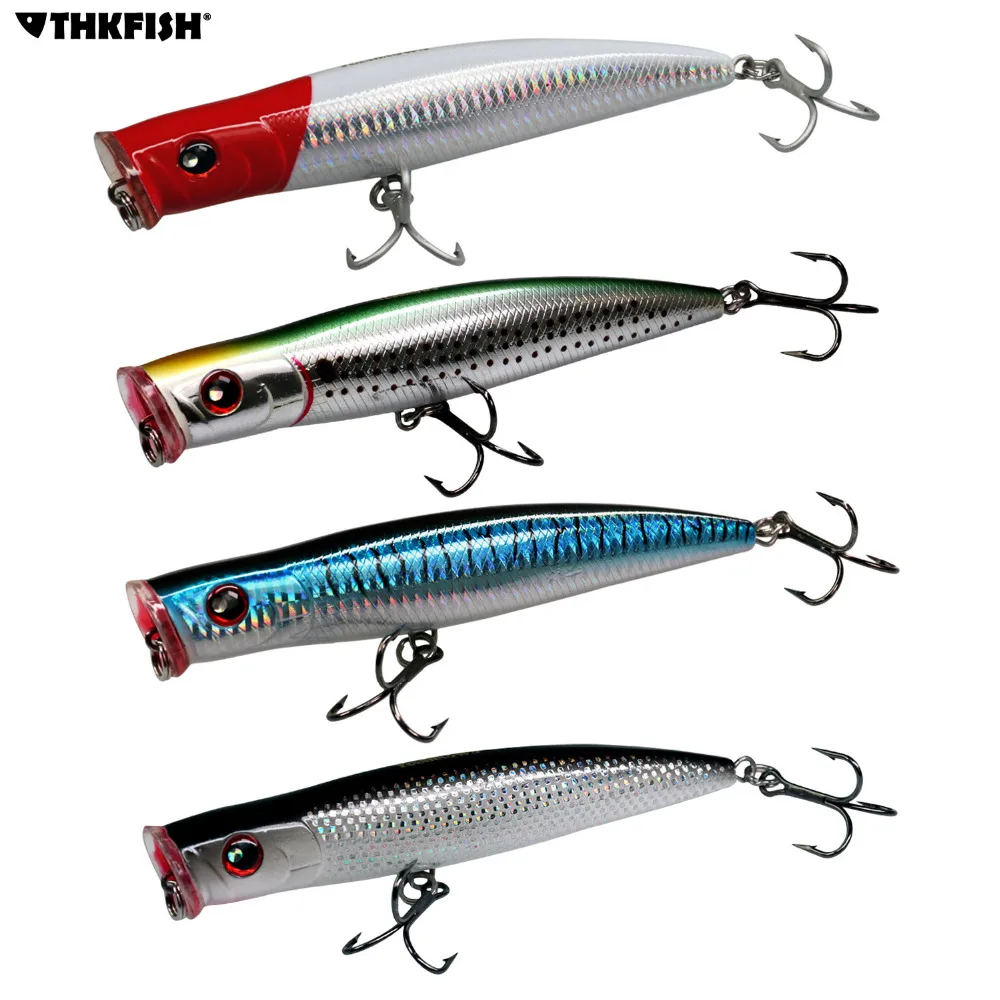 

1pcs 1.6oz 6.3in Saltwater Popper Fishing Lures GT Offshore Big Game Top Water Tuna Lures Heavy Duty Hare Surface Type Lure