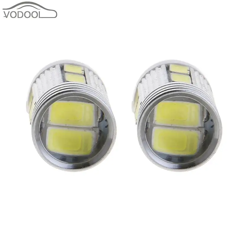 2 шт. T10 W5W 10SMD 5630 Автомобильный светодиодный светильник автомобилей 6000K белый светильник-излучающий диод сбоку/Обратный лампа 12V авто аксессуары