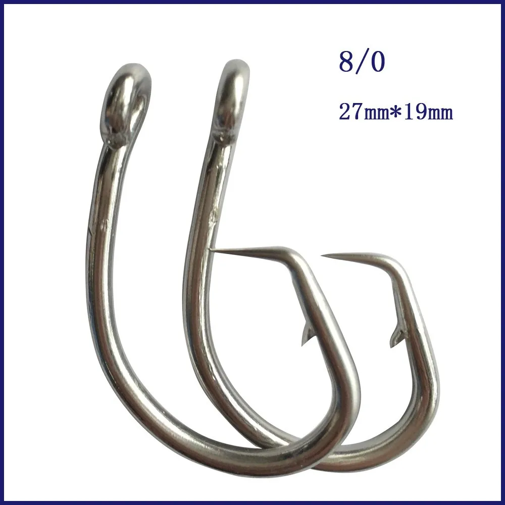 50 штук 8/0 Mustad тунец круглый рыболовный крючок из нержавеющей стали тунец круглый рыболовный крючок колючий крючок для рыбалки