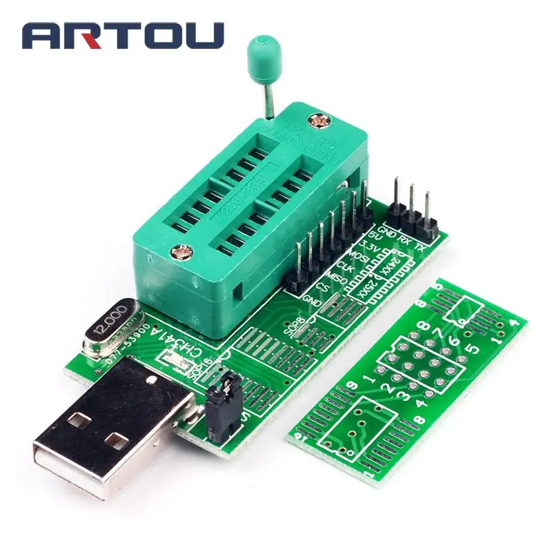 Программатор для микросхем. USB программатор ch341a. Программатор ch341a зеленый. Программатор для SPI 24/25. Ch340 Programmer.