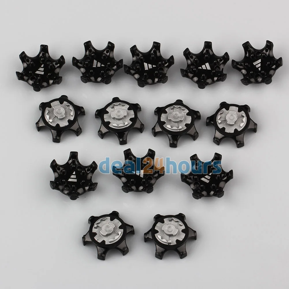 14 Pcs حذاء جولف سبايك استبدال المربط البطل تويست السريع برغي الأزرار ستينغر أسود + رمادي شحن مجاني