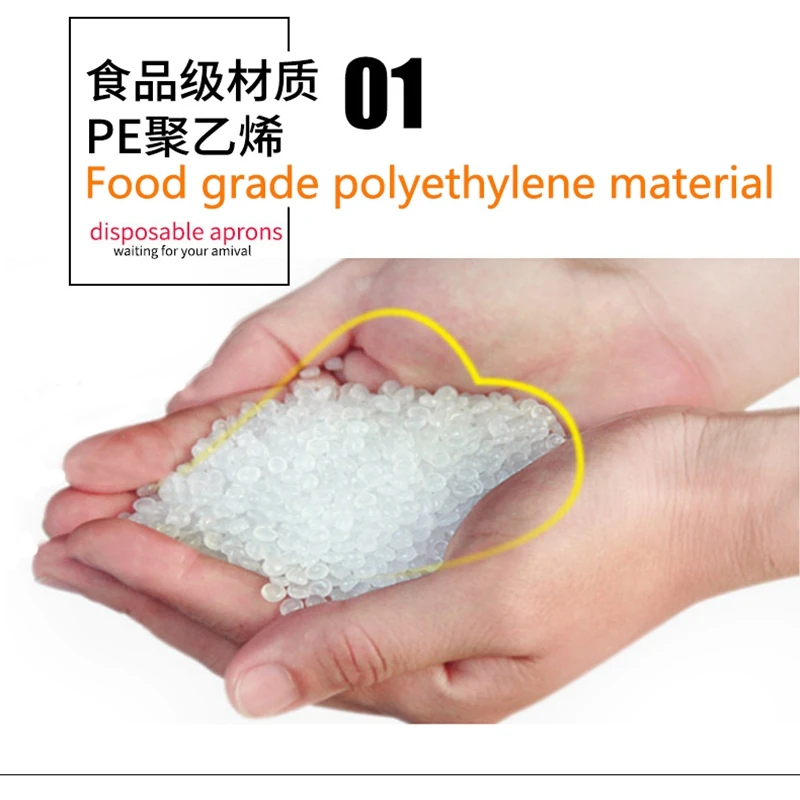 5/50/100PCS Thicken disposable apron adult plastic waterproof oil-proof clothes kitchen hairdresser woman barbecue Baking party