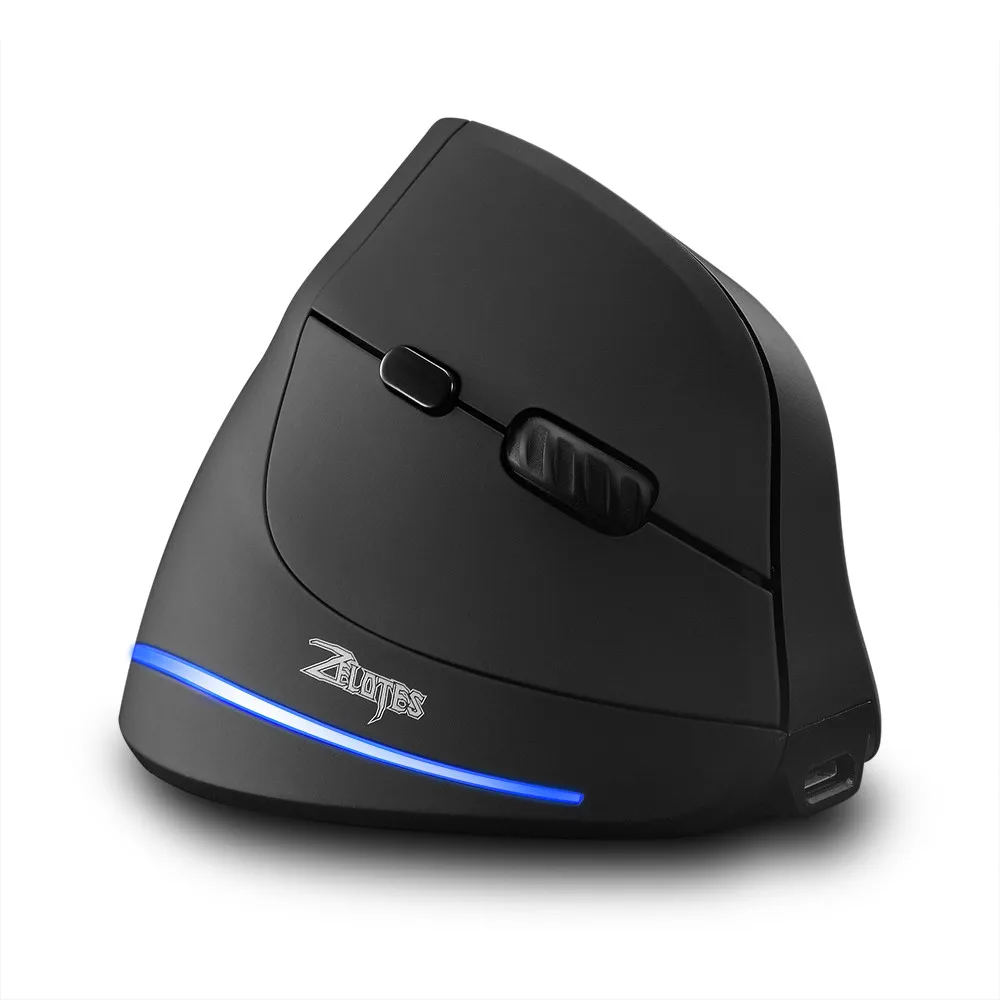 Zelotes F 35 2 4 GHz беспроводная мышь перезаряжаемая 2400DPI 6D кнопки Вертикальная для