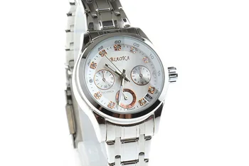 

Business Designer Women Fashion Dress Watches 4 Hands Analog Clock Auto Self Wind Full Steel Wristwatch Calendar Relojes NW3134