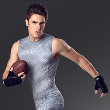 Много цветов мужские фитнес майки топы облегающий жилет для терморубашка мужская без рукавов быстросохнущая фитнес слой одежда спортивная одежда