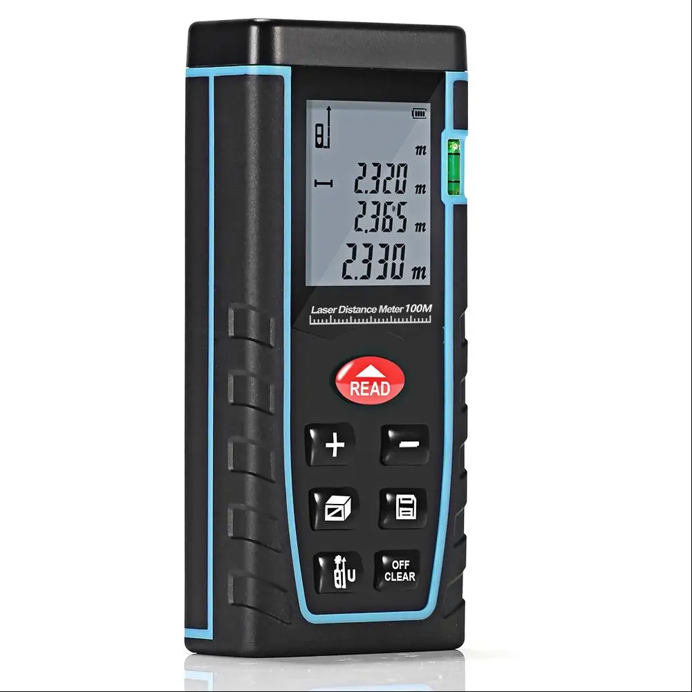 

Lumiparty 100M Laser Distance Meter Rangefinder Laser Meter Laser Rangefinder Trena Roulette with Retail Box