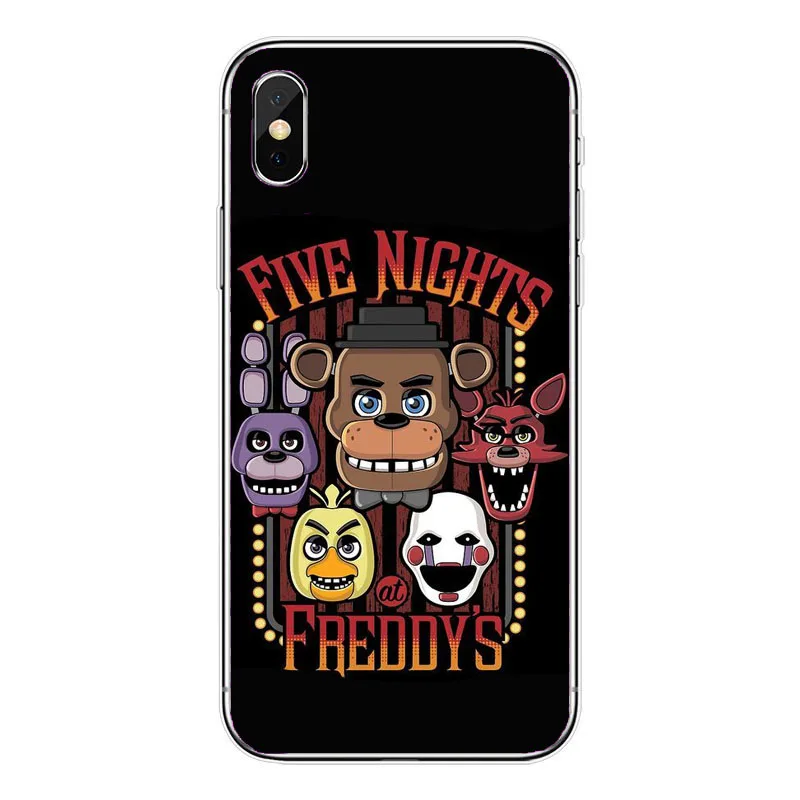 Жесткий чехол Five Nights At Freddy из поликарбоната для iPhone XS MAX XR X 10 8 7 Plus 6 6S 5 5S SE 5C 4 4S