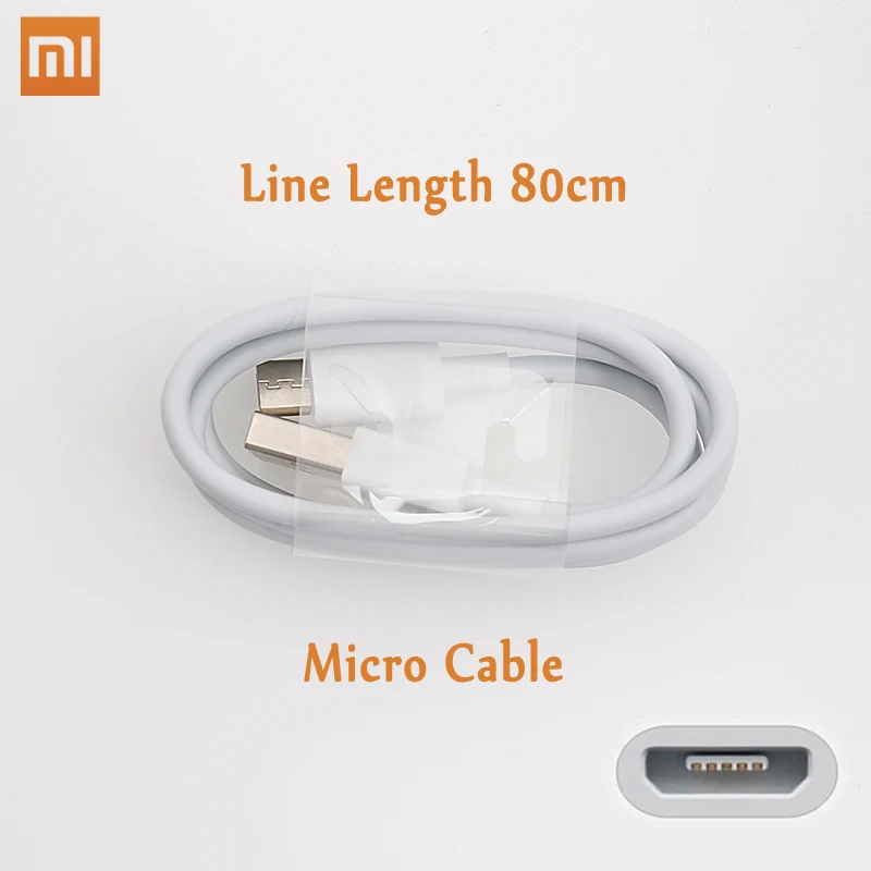 Оригинальный кабель для передачи данных Xiaomi Micro 80 см Type C 100 usb 2A 2.5A быстрая зарядка